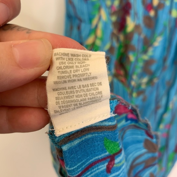 Free People floral semi sheer top - Picture 7 of 8